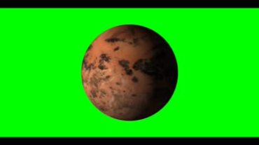 荒芜外星球旋转绿幕背景视频素材
