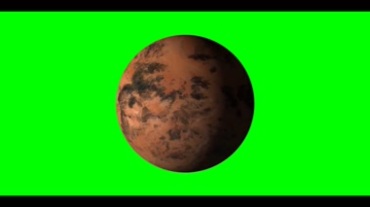 荒芜外星球旋转绿幕背景视频素材