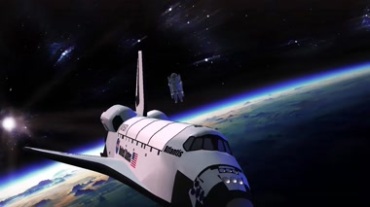 航天飞机宇航员出舱服星际航天视频素材