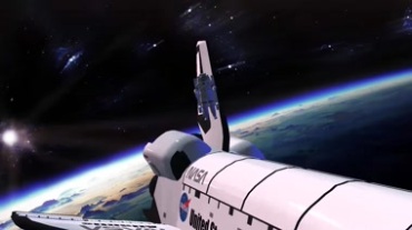 航天飞机宇航员出舱服星际航天视频素材