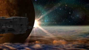 星际飞船太空飞船高清视频素材