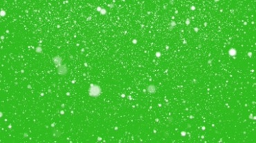 大雪纷飞绿幕背景透明抠像特效视频素材