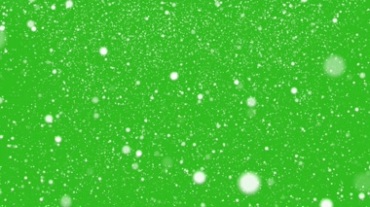 控雪绿屏抠像特效视频素材