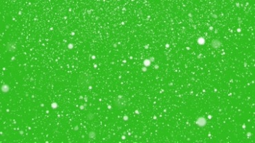 控雪绿屏抠像特效视频素材