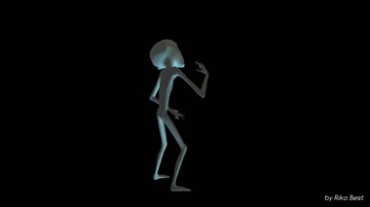 外星人跳舞抠像特效视频素材