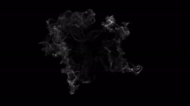 气体扩散消散透明抠像特效视频素材