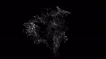 水墨烟雾散开扩散消失透明抠像特效视频素材