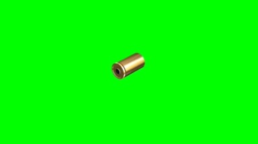 子弹壳绿屏抠像动态特效视频素材