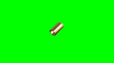 子弹壳绿屏抠像动态特效视频素材