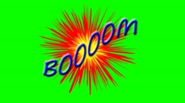 boom惊爆爆炸绿屏抠图特效视频素材