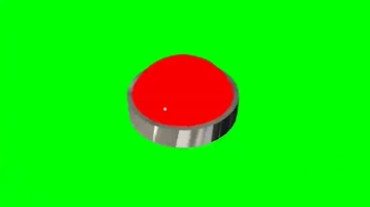红色灯心跳闪烁绿幕抠像特效视频素材