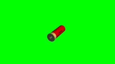 霰弹枪子弹绿屏抠像特效视频素材