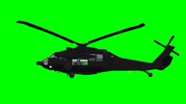 直升机飞行绿屏抠像特效视频素材