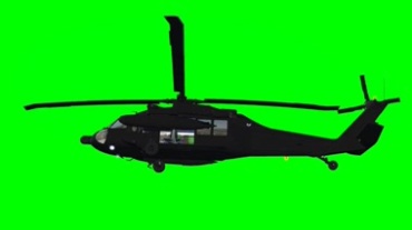 直升机飞行绿屏抠像特效视频素材