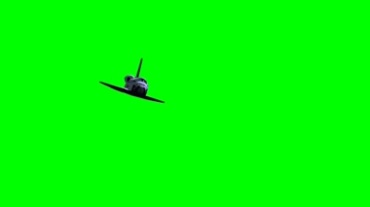航天飞机航天飞行器绿幕视频素材