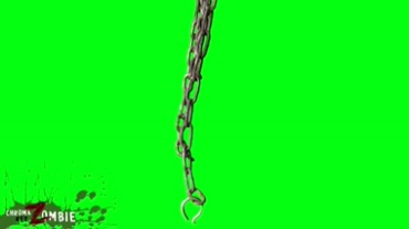 铁链铁锁链挣脱拉紧绿屏抠像特效视频素材