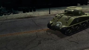 游戏中坦克战坦克打坦克视频素材