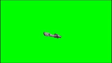 宇宙飞船母舰绿屏抠像特效视频素材