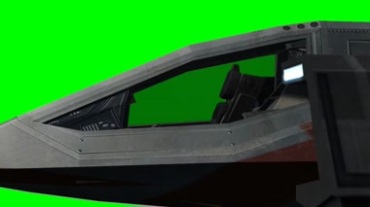 战斗飞机驾驶舱外窗特写绿屏抠像特效视频素材