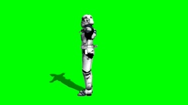 单兵盔甲绿屏抠像特效视频素材