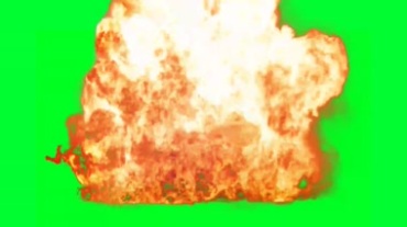 美国警车爆炸火焰腾起绿屏抠像特效视频素材