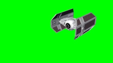 外星战斗机发射激光绿屏抠像视频素材