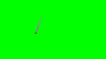 直升飞机着火故障冒烟绿幕抠像特效视频素材