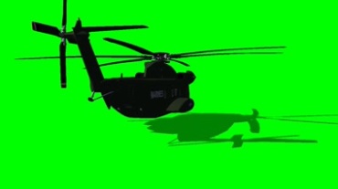 美国军用直升飞机静态展示绿屏抠像视频素材