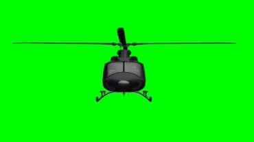武装直升机飞行绿屏抠像，带飞行音效视频素材