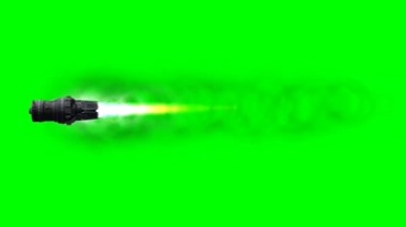 人造太空火箭卫星飞行绿屏抠像视频素材