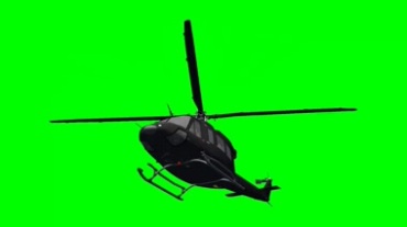 直升机飞行绿幕抠像动态特效视频素材