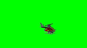乐高玩具直升飞机绿屏抠像视频素材