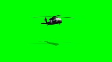 军用直升飞机悬停绿屏抠像特效视频素材