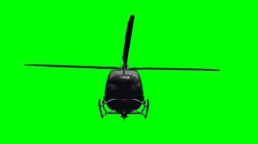 直升飞机高速飞行绿屏抠像视频素材