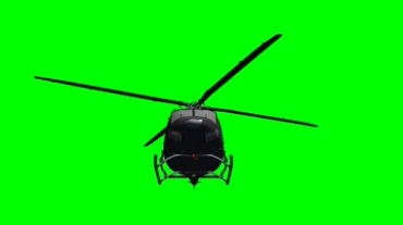 直升飞机高速飞行绿屏抠像视频素材