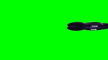 科幻飞行器飞船绿屏抠像视频素材