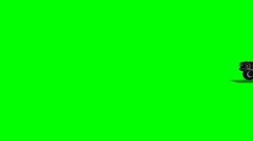 豪华皮卡汽车绿屏抠像视频素材