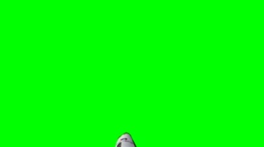 火箭航天飞机绿幕抠像视频素材