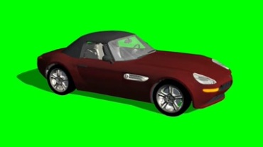 超级跑车绿屏抠像特效视频素材