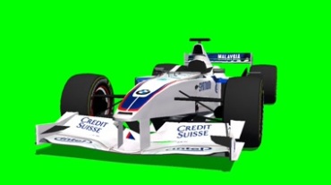 方程式F1赛车绿幕抠像视频素材