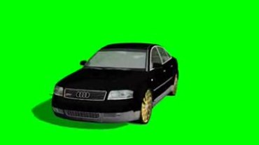 奥迪轿车绿幕抠像视频素材