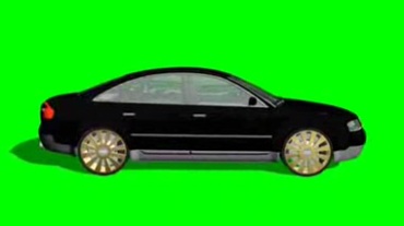奥迪轿车绿幕抠像视频素材