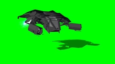 星际科幻飞船绿屏抠像视频素材