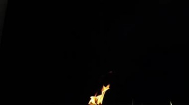 火焰燃烧爆燃黑屏抠像视频素材