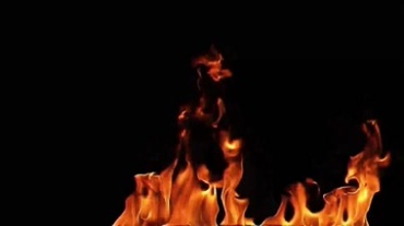 火焰火苗大火燃烧黑屏抠像视频素材