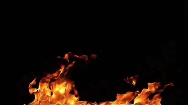 火焰火苗大火燃烧黑屏抠像视频素材