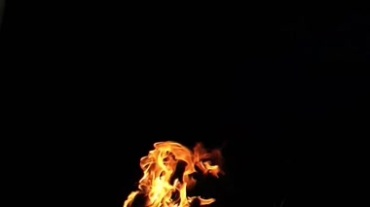 火焰燃烧火舌火苗黑屏抠像视频素材