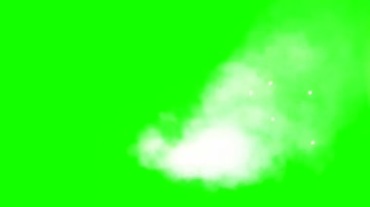 火星四射白烟升起绿屏抠像视频素材