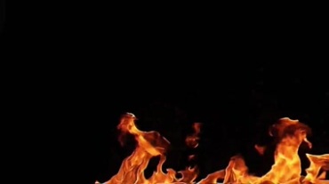 火舌大火燃烧黑屏透明抠像视频素材