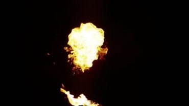 爆燃火团爆炸火球腾起黑屏抠像视频素材